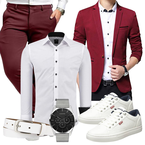 Weiß Accessoire J'S FASHION kombinieren