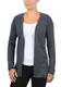 BlendShe Danila Damen Strickjacke Feinstrick Cardigan Strickcardigan Mit Offenem V-Ausschnitt Und Melierung, Größe:L, Farbe:Ensign Blue (70260)