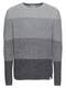 Only & Sons Pullover ''''onsSATO MULTI CLR KNIT NOOS'''' grau / hellgrau