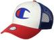 Champion Herren Twill Mesh Dad Cap Baseballkappe, Scarlet/White/Surfen im Web, Einheitsgröße
