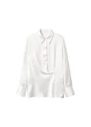 MANGO Bluse ''''Blancu'''' weiß