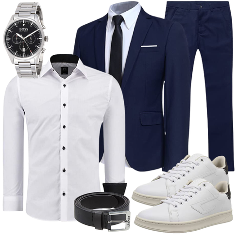 Weiß Accessoire J'S FASHION kombinieren