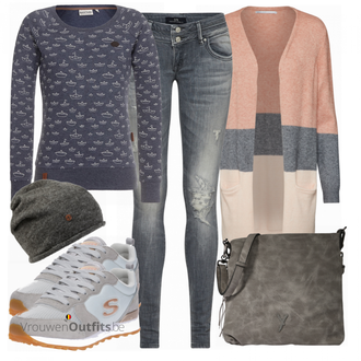 Winter Outfits met Hoed ESPRIT "Naketano Sweatshirt"