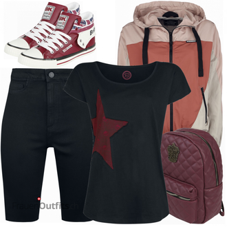 Outfit mit Braun Khujo "Lustiger Look"