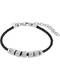 C-Collection Armband schwarz / silber / transparent
