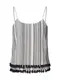 NEW LOOK Top grau / weiß