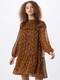 OBJECT Kleid braun / orange