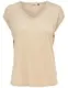 ONLSILVERY S/S V Neck Lurex TOP JRS NOOS
