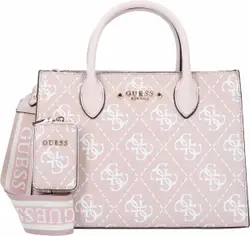 Guess REA High Society satchel handtas rosewood logo