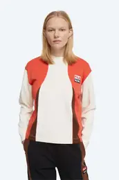 Bombana majica z dolgimi rokavi X Fila bela barva