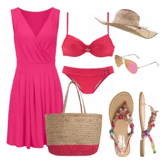 Outfit mit Bademode Lascana "BeachTime"