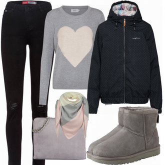 Outfit mit Grau Stiefel UGG "ThomasSabo"