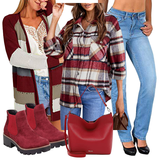 Gummistiefeletten ohne Verschluss Outfits image