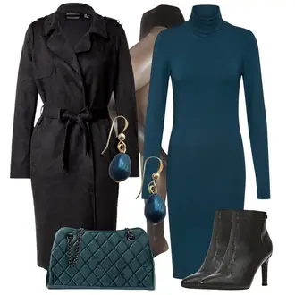 Outfit mit Schwarz Stiefel ESPRIT "Elegantes Business Outfit"