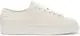 White leather sneakers with a simple upper