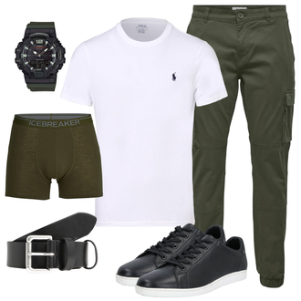 Sommer Outfits Preppy mit Weiß/Rot Businesshemd/Casual Hemd/Business Hemd/Musselin Hemd/Bügelfreies Hemd/Hemdbluse Polo Ralph Lauren "Sommer Look für den Alltag"Look: Uni, Preppy
