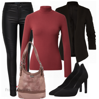 Outfit mit Rot Sweatshirt Edited "Stylisches Outfit für den Frühling"