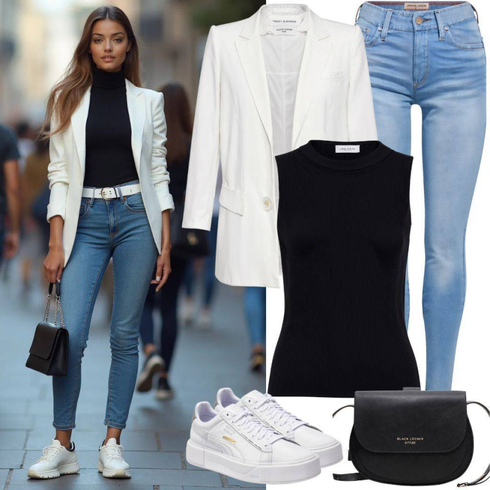 Kombinirajte Plava/TamnoPlava Kožna Jakna/Kožne jakne/Traperice s Rupom/Traperice s Prorezom/Push-up Traperice/Čizma do Gležnja levi's ®