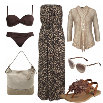 Outfit mit Blau Bademode Lascana "Beach"