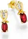 FIRETTI Ohrstecker gold / rot