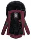 NAVAHOO Winterjacke ''''Nirvana'''' weinrot / schwarz