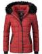 Marikoo Damen Winter Jacke Steppjacke Unique Rot Gr. M