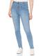 Amazon-Marke: find. Damen Skinny Jeans Exposed Button, Blau (Blue Blue), 26W / 32L, Label: 26W / 32L