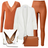 Orange Sweatshirts kombinieren image