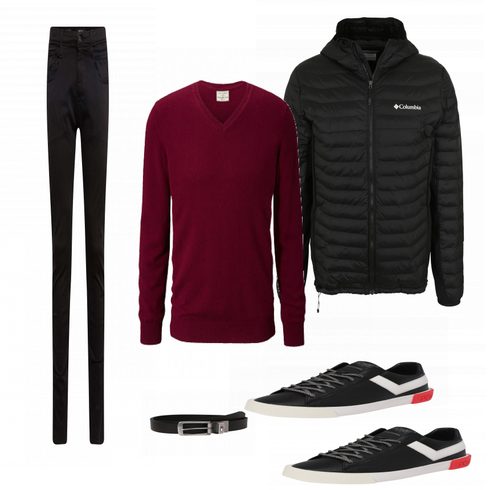 Rot Sneaker kombinieren