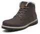 PASTAZA Warme Winterschuhe Herren Damen Winterstiefel Outdoor Winterboots Gefüttert Schneestiefel Dunkelbraun 41