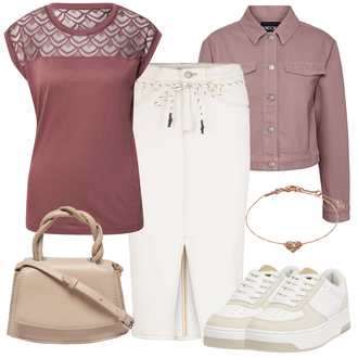 Outfit mit Sneaker Low Pull&Bear "Modisches Frühlingsoutfit"
