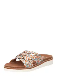 ARA Pantolette ''''Kent'''' dunkelbeige / rosa / silber