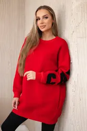 Insulated sweatshirt with red California inscription