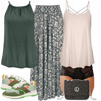 Outfit mit Grün Sneaker SCOTCH & SODA "Toller Look für den Sommer"