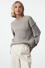 Mink More Sustainable Wide Pattern Basic Knitted Sweater