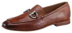 MELVIN & HAMILTON Slipper cognac / silber