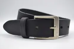 4cm brede zwarte echt lederen jeans riem maat 115