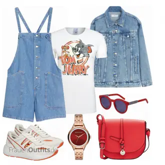 Outfit mit Uhr Armani Exchange "Auffälliger Sommer Look"