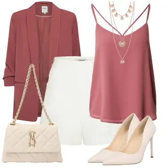 High Heels Outfit mit Rosa/Weiß/Beige/Rot/Braun Eleganter Schuh/Bequemer Pump/Hochfrontpump/High Heel Pumps Steve Madden "Modischer Sommer Look"