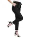 CHICIRIS Damen Paperbag Hosen Schwarz Elegant Waist Hosen Stretch Anzughose Streetwear Freizeithosen Beiläufige Hose