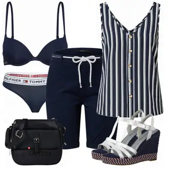 Outfit mit Schwarz Unterhose Tommy Hilfiger Underwear "Toller Look für die Freizeit"