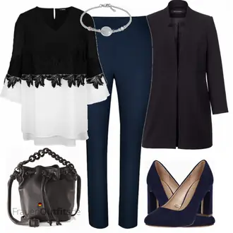 Elegante Outfits Sportlich Sommer mit Rosa/Silber Armband/Kettenuhr Tommy Hilfiger "Eleganter Look für Mollige"Look: Unisex, Maritim, Sportlich, Elegant, Metallic, Retro, 80er