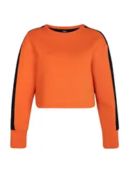 Yvette Sports Sportsweatshirt ''''Zoe'''' orange / schwarz