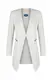 4tuality AO Long Blazer kragenlos mit Zipper beige Gr. M