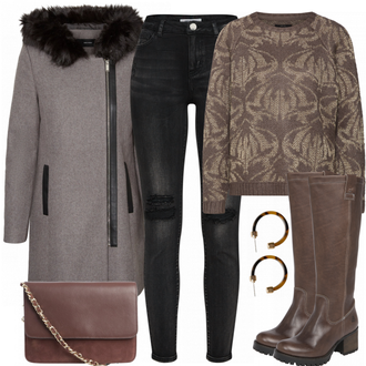 Outfit mit Rot Stiefel Bullboxer "Hanna"