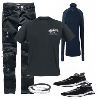Outfit mit Blau Unterwäsche Tchibo "EMP Look"