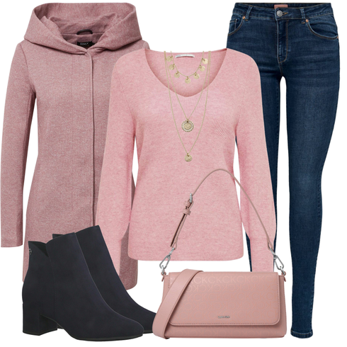 Dunkelblau/Blau Sommerstiefelette/Winter Stiefelette/Flache Stiefelette/High Heels Stiefelette/Gefütterte Stiefelette/Leder Stiefelette Tamaris kombinieren mit Beige/Gold Schmuck Feine Kette/Schmuck-Set/Kette/Reich verzierte Halskette/Statement-Kette Pilgrim