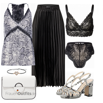 Outfit mit Grau Top Tigha "Leichtes Outfit"