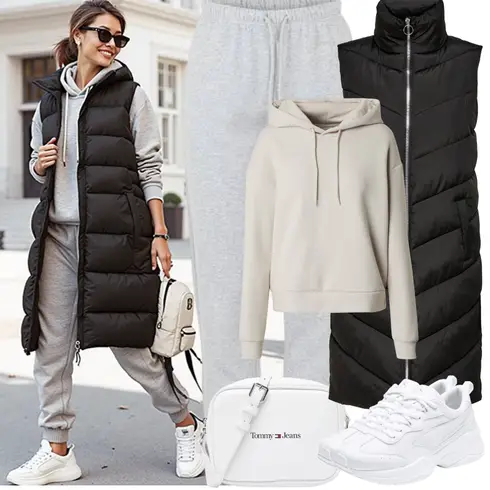 Comment poter Noir Parka grande taille/Robe Grande Taille JdY avec Noir Manteau Parka grande taille/Robe Grande Taille JdY