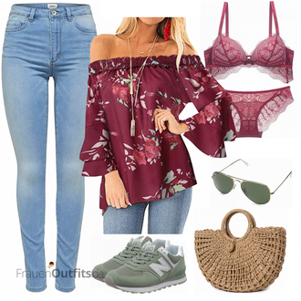 Standesamt Outfit Winter Gast mit Hellblau Only "Lässiges Freizeitoutfit"